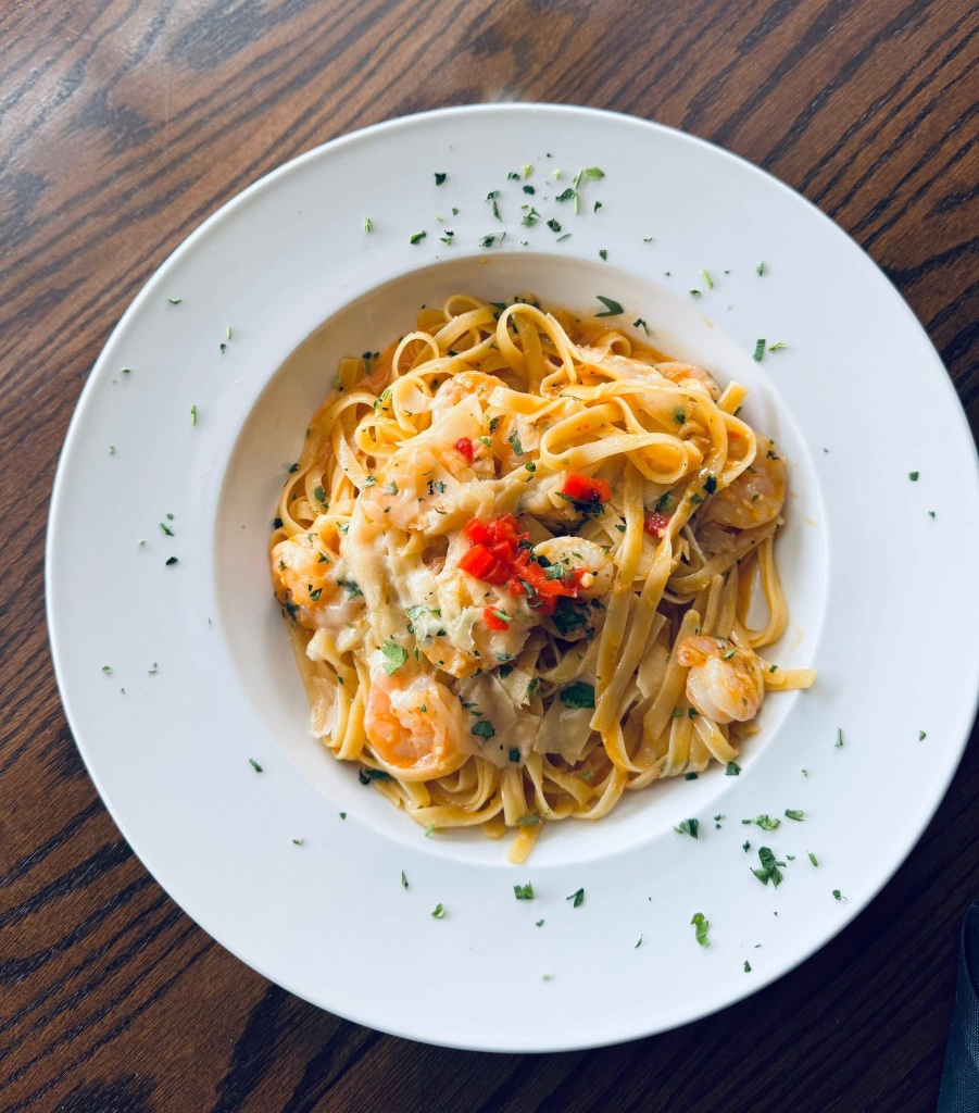 SALTiE Red Pepper Shrimp Scampi