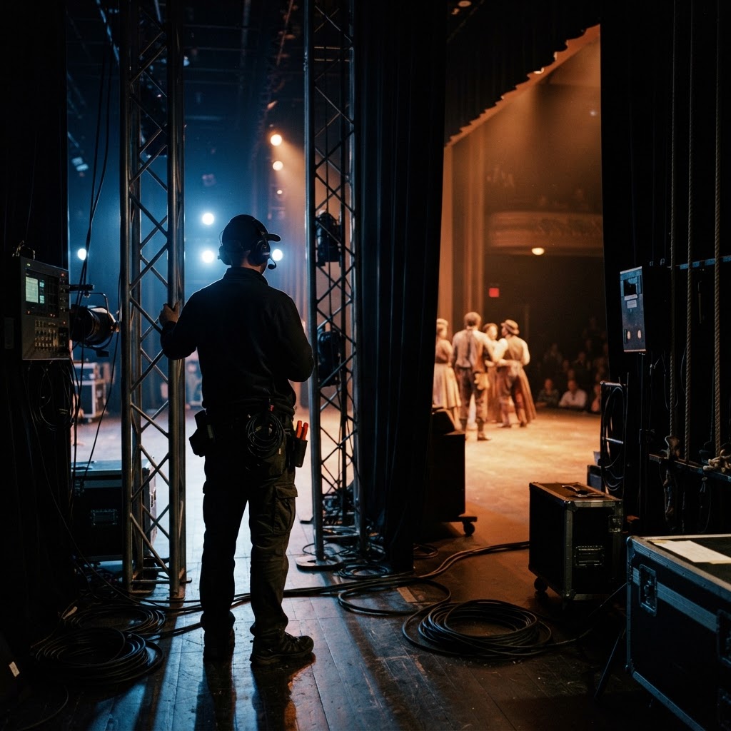 Stage performance — light and presence
