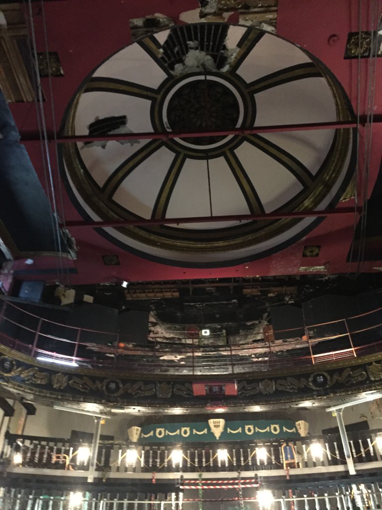 Theatre balcony and seats — heritage restoration