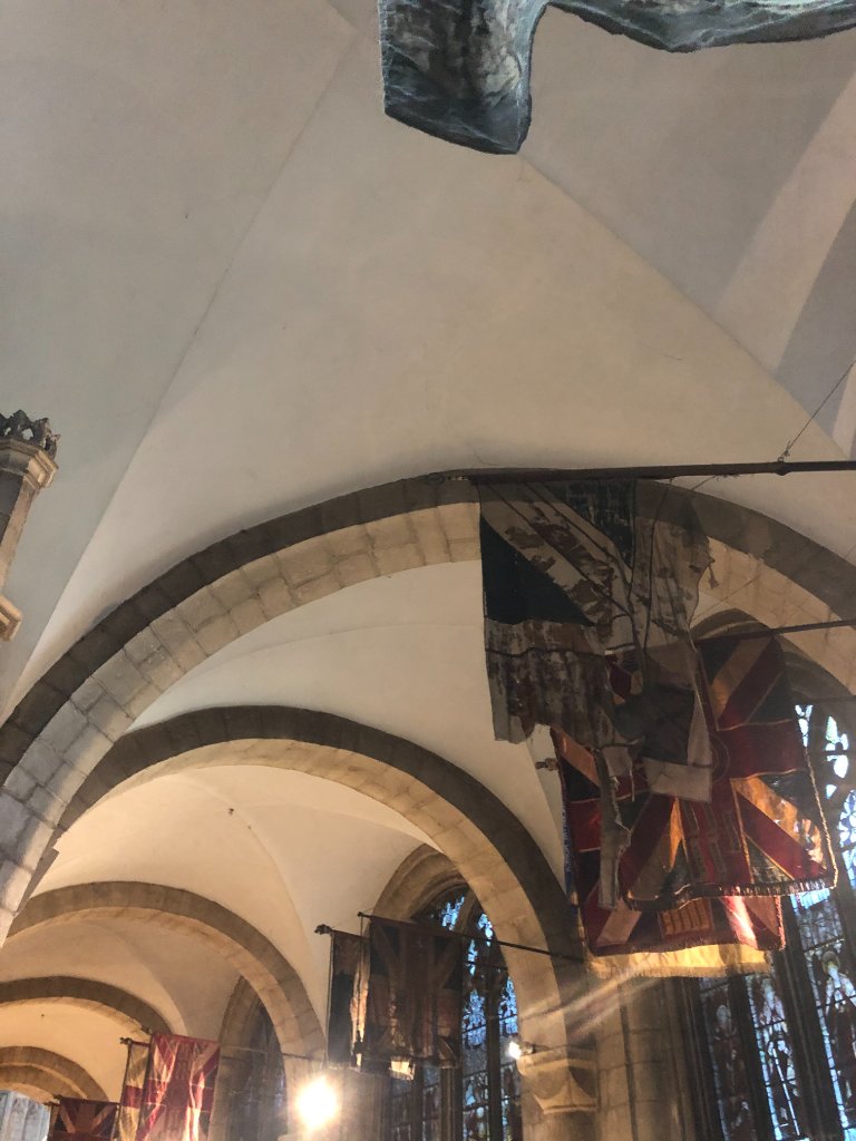 Stained glass — the Fall and Redemption