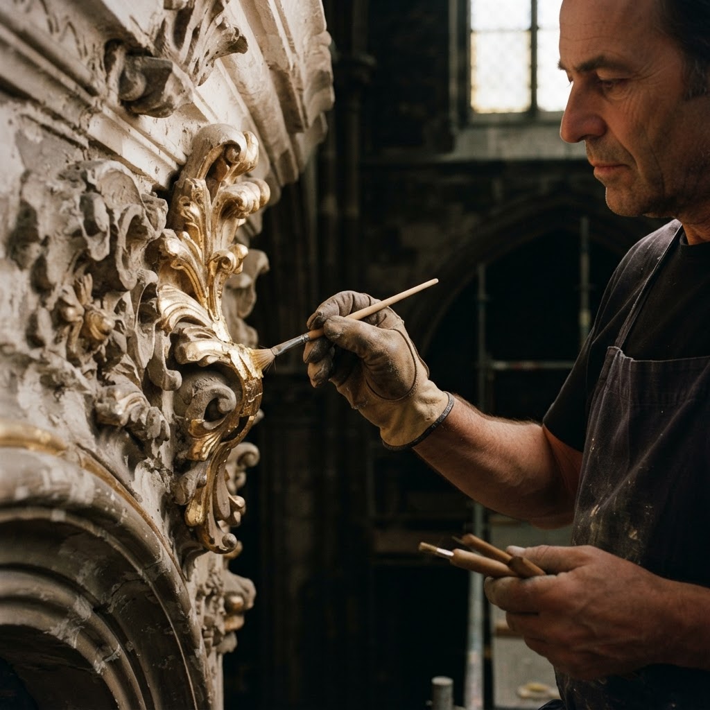 Restoration and conservation work in progress