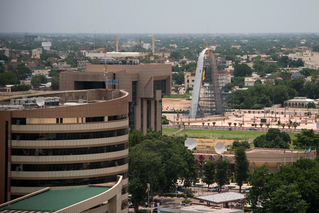 View of N'Djamena and Nation Square, Chad