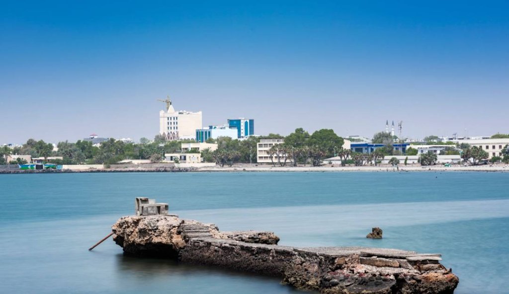 Coastal view of Djibouti city