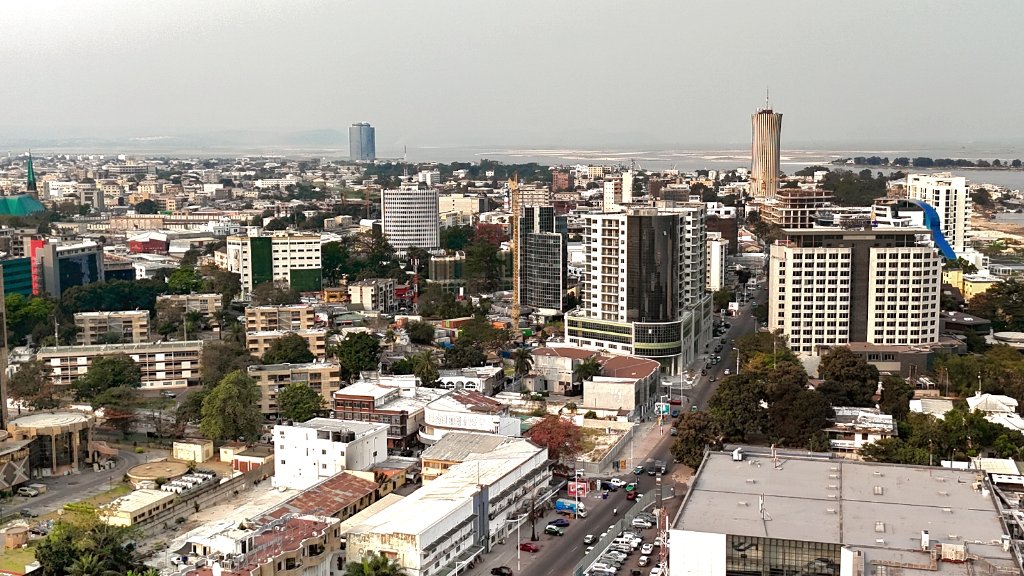 Panoramic view of Brazzaville and the Congo River, Republic of the Congo