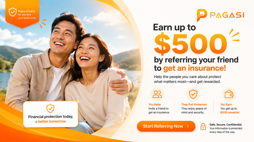 Pagasi insurance referral rewards banner