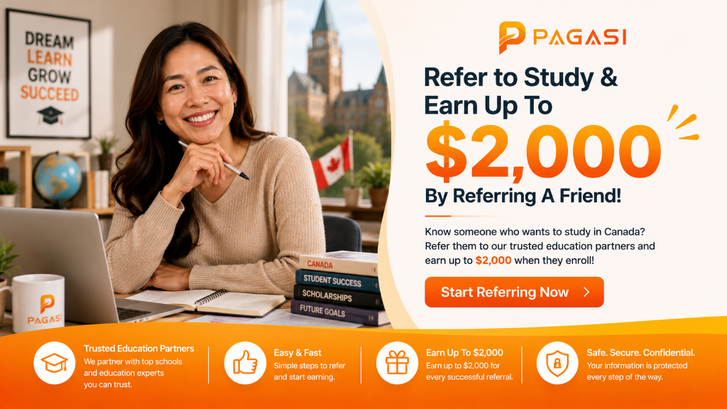 Pagasi study referral rewards banner