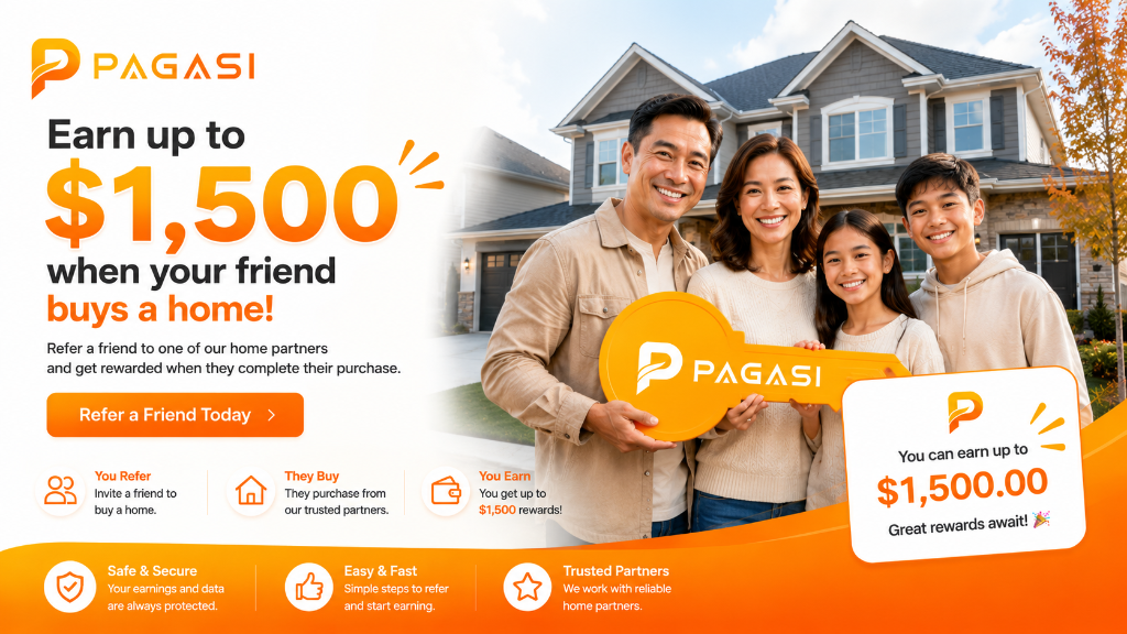 Pagasi home purchase referral rewards banner