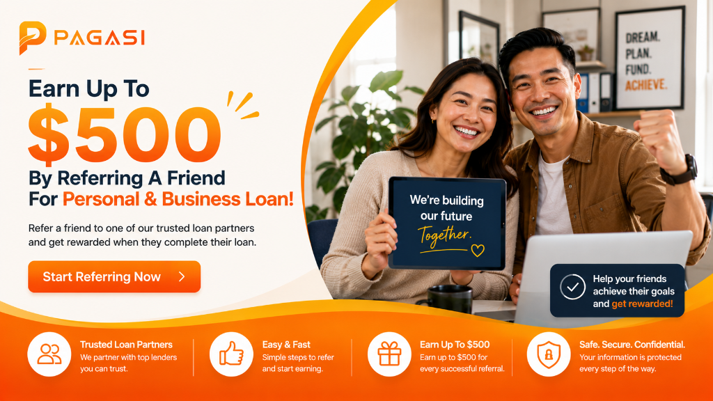 Pagasi personal and business loan referral rewards banner