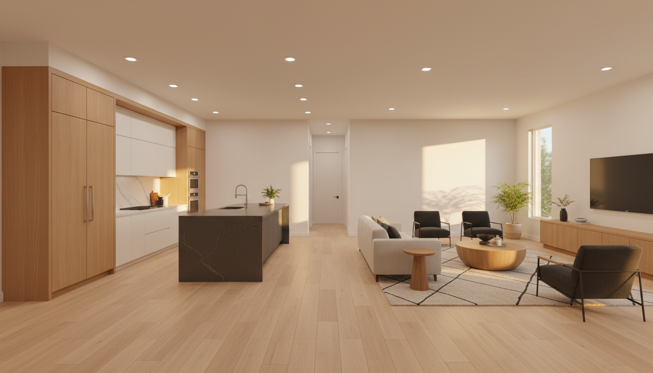 Complete home remodel with open floor plan