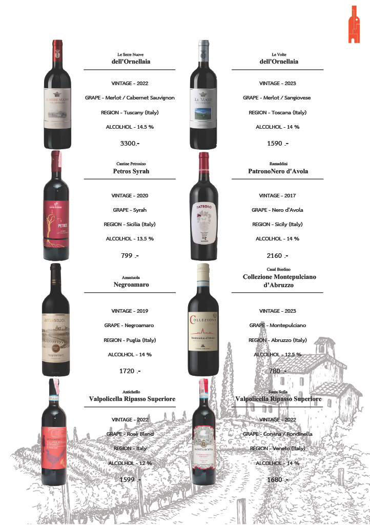 Wine list page 9