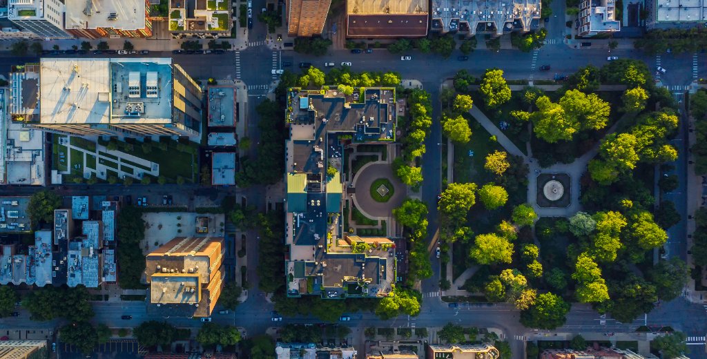 Urban aerial view