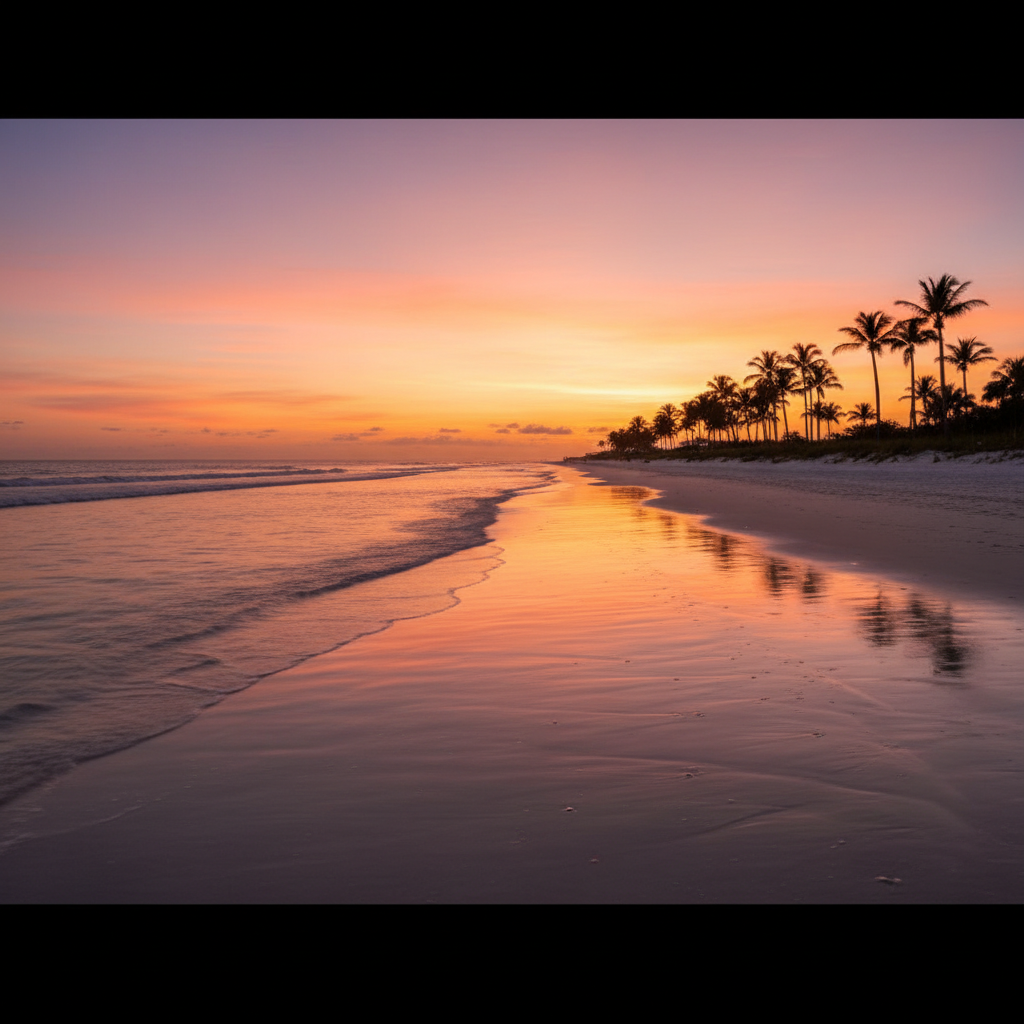 Beautiful Florida beach sunset