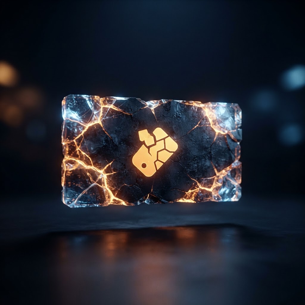 Abstract glowing cracked panel surface representing Cat N non-structural write-off