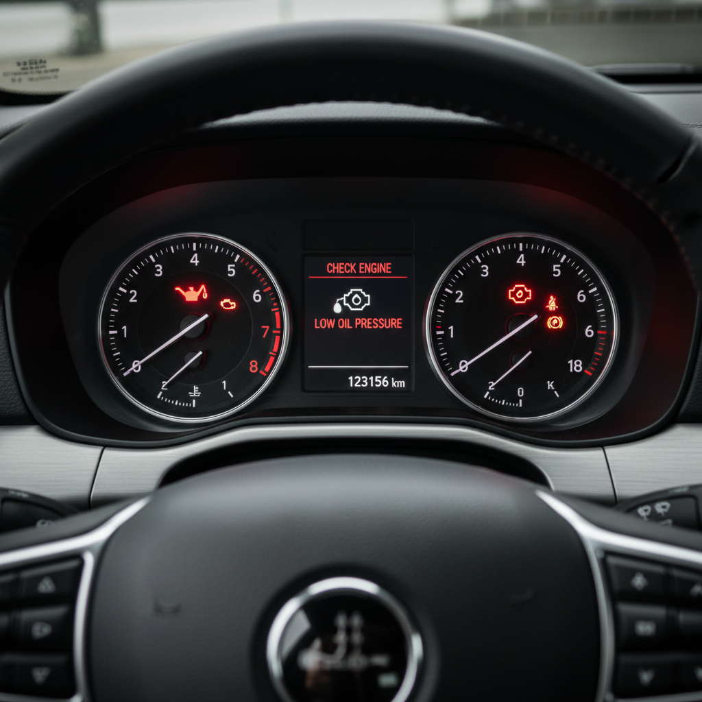 Oil Pressure Warning Light: Stop the Engine Immediately