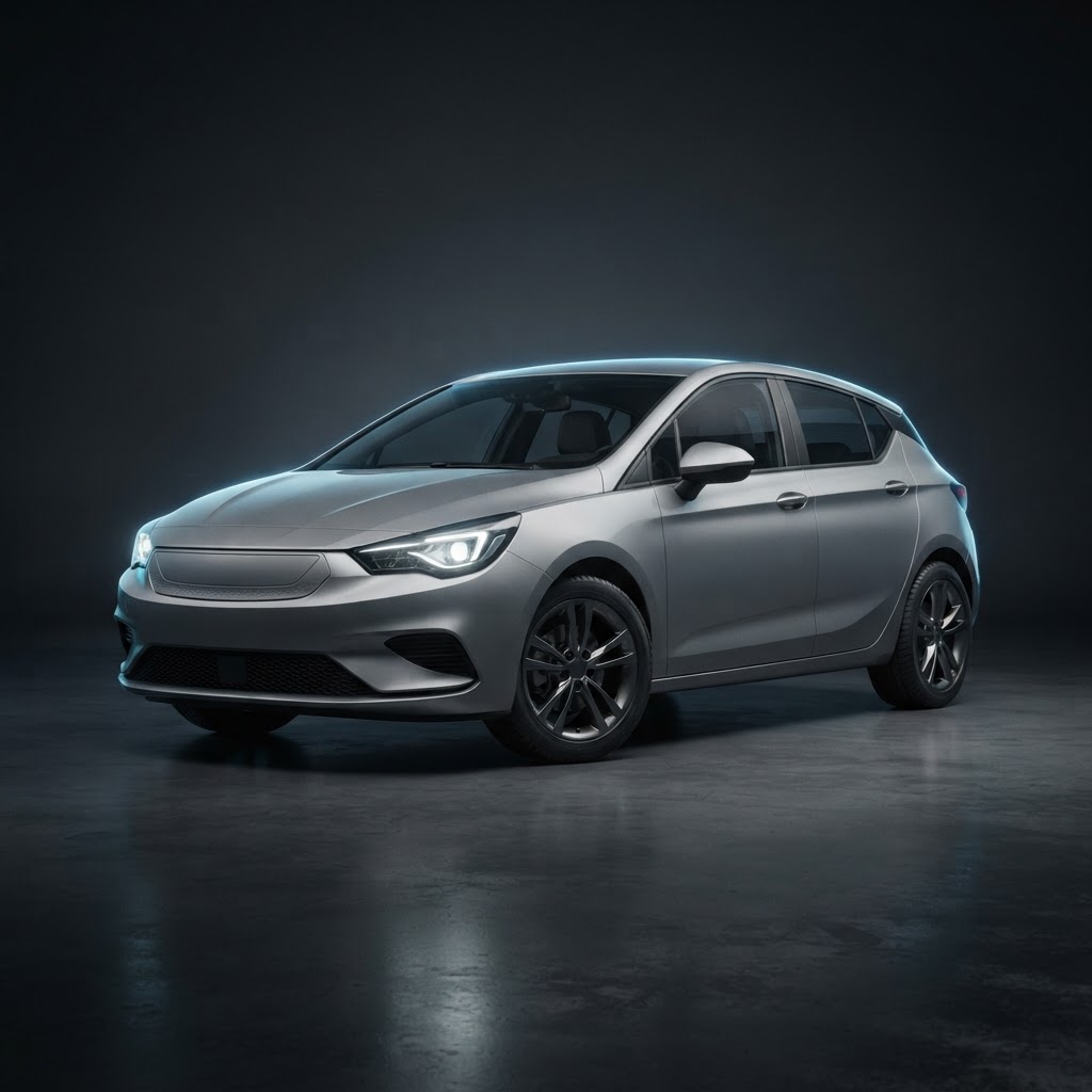 Front three-quarter vehicle reference angle