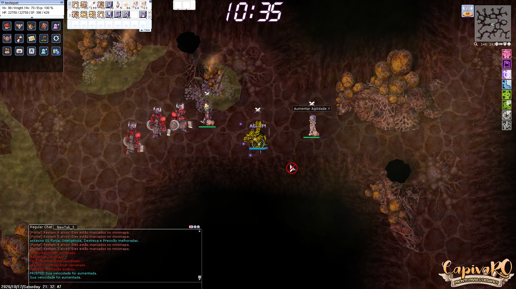 CapivaRO — screenshot 2 do servidor Ragnarok Online