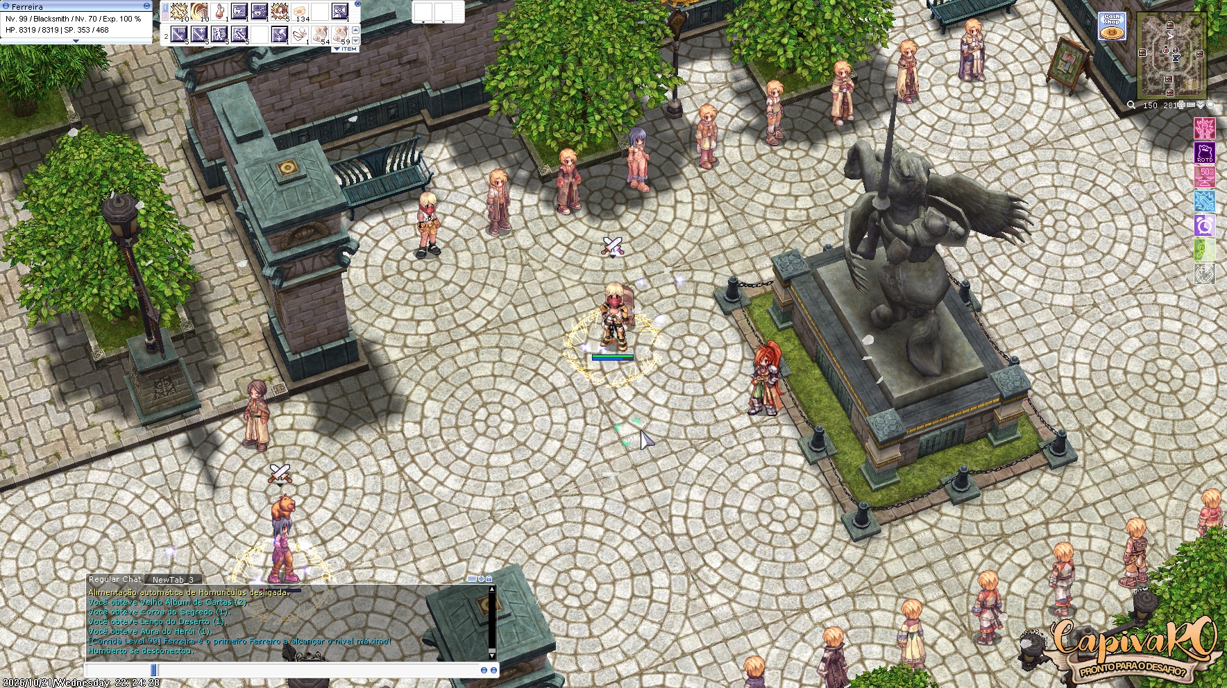 CapivaRO — screenshot 4 do servidor Ragnarok Online