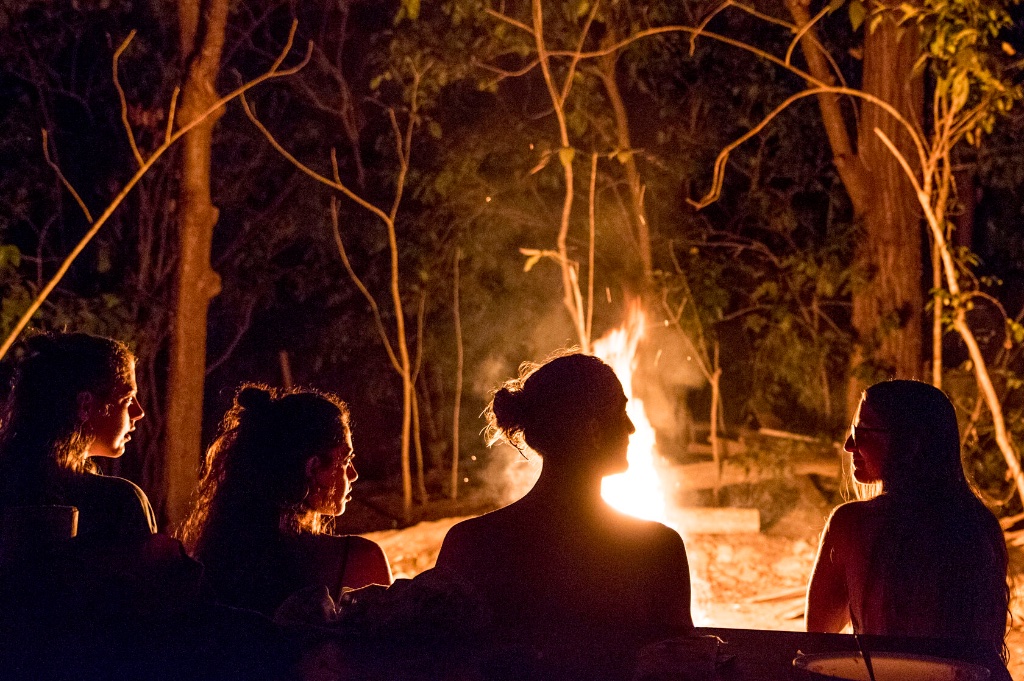 Bonfire gathering