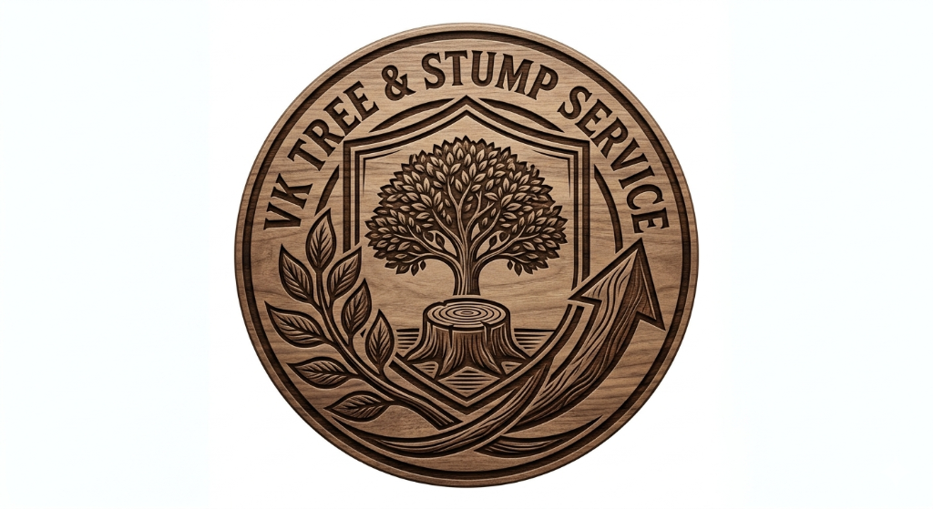 VK Tree & Stump Service Logo
