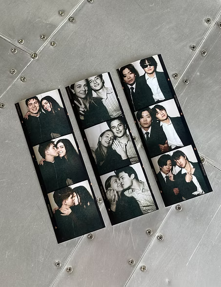 Custom photo strip prints from The Retro Booth Vancouver photo booth rental