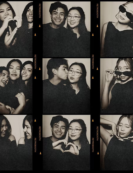 Custom photo strip prints from The Retro Booth Vancouver photo booth rental