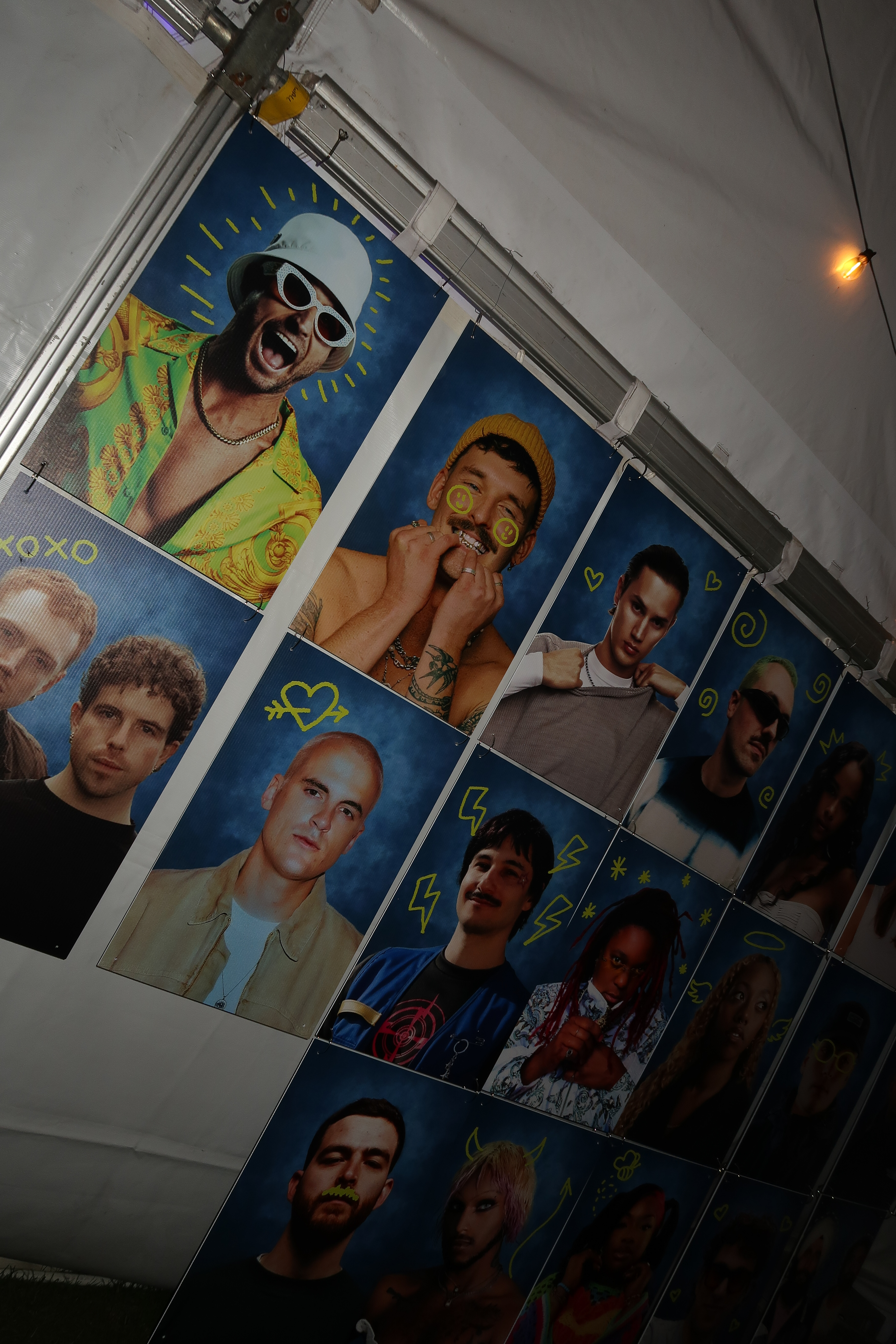 Instant photo strip prints produced by The Retro Booth at a Lower Mainland event