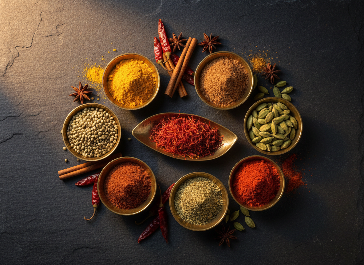 Colorful spices