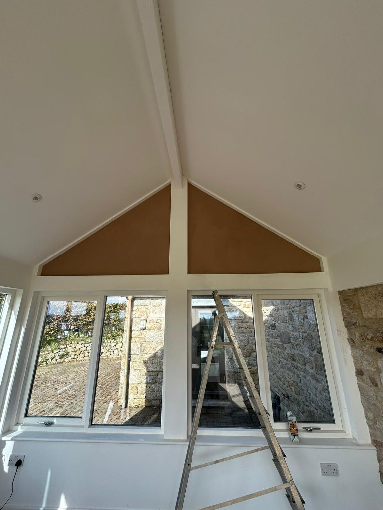 Smooth skim finish - bedroom