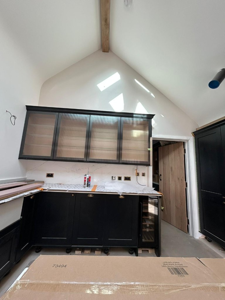 Kitchen ceiling plastering