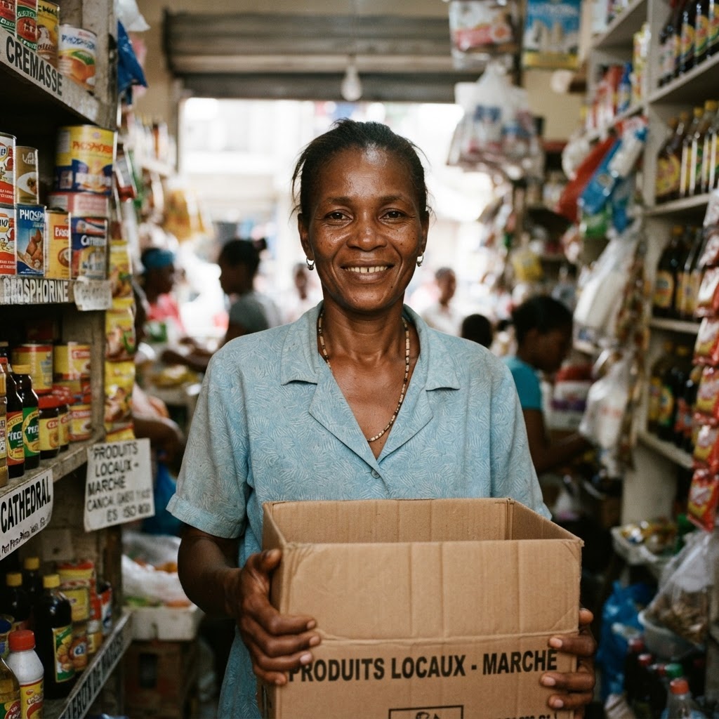 Mache kominote Ayiti Bazar