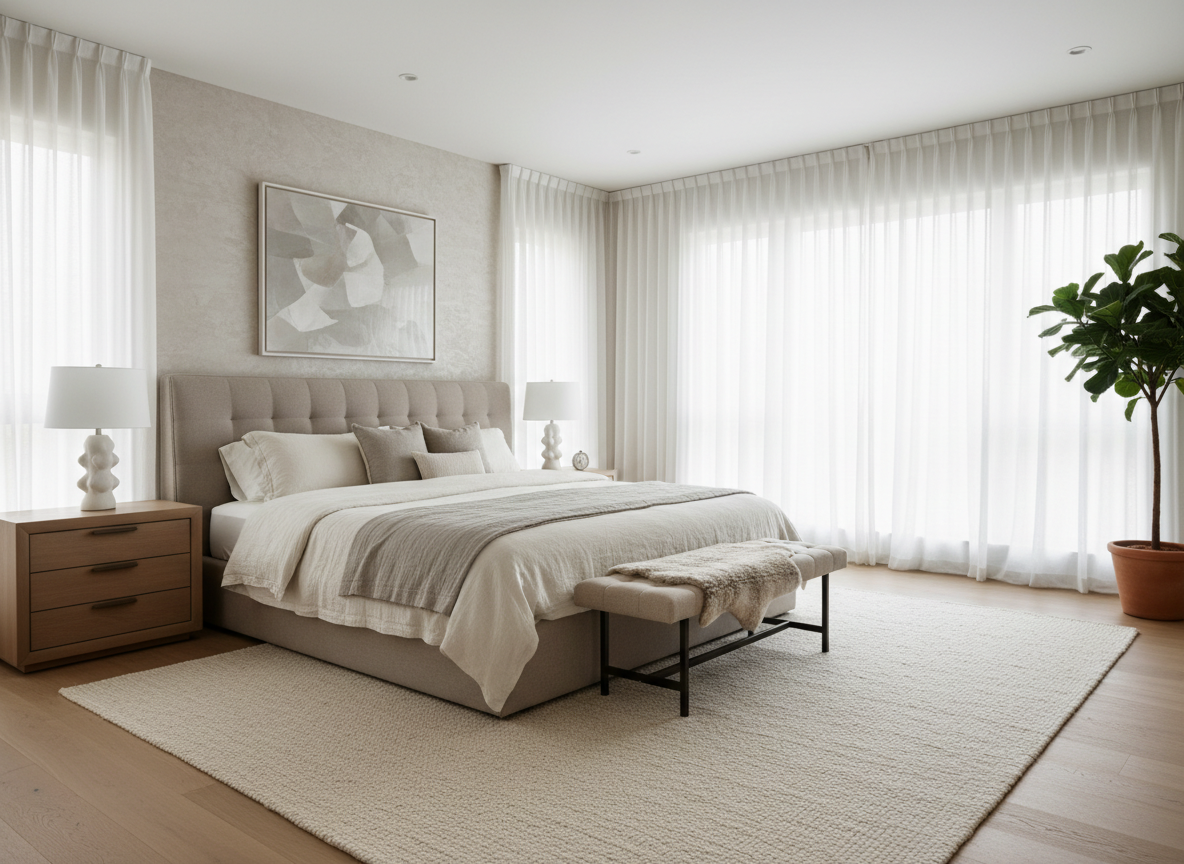 Master bedroom photography