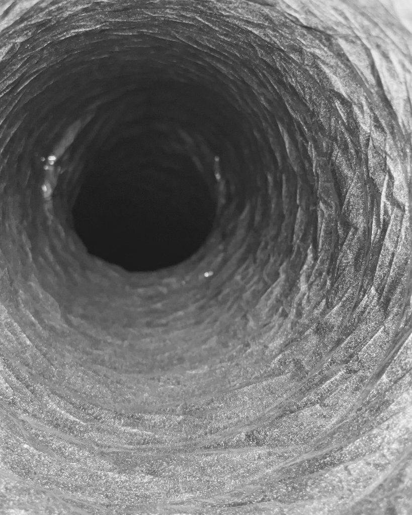 Contaminated duct interior before cleaning San Antonio TX