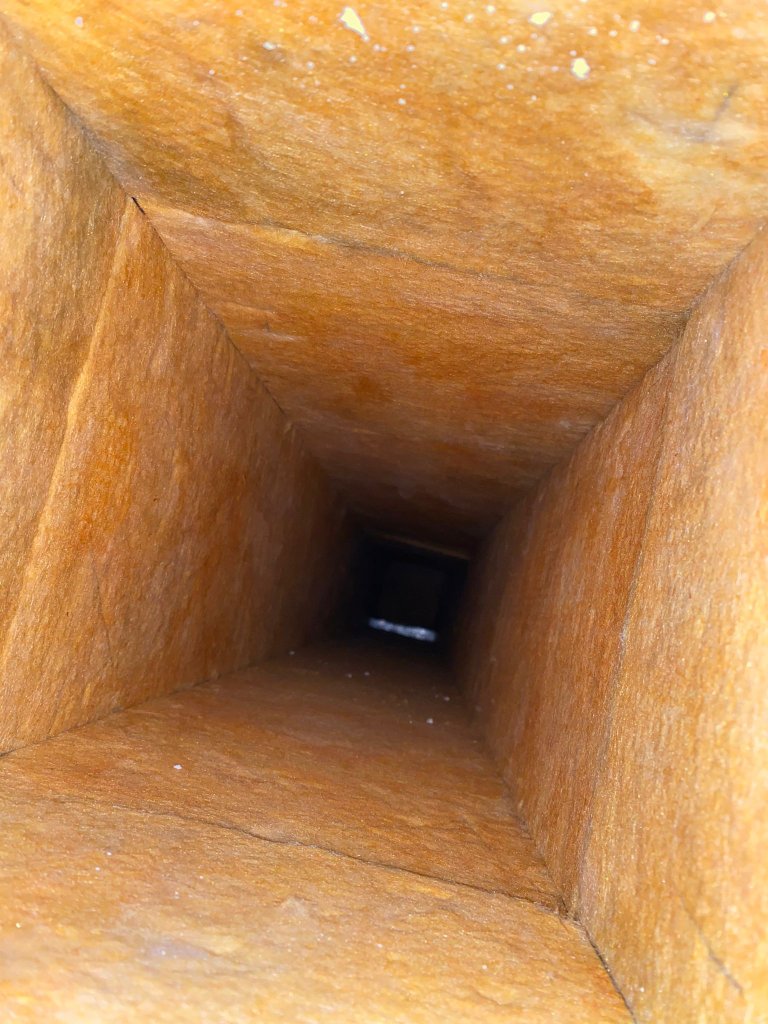 Clean flexible air duct after professional air duct cleaning service San Antonio TX