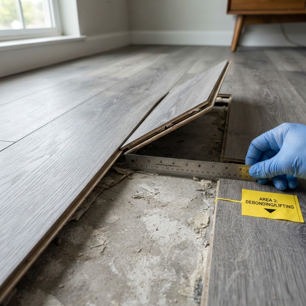 LVP Lifting — Planks lift off the subfloor