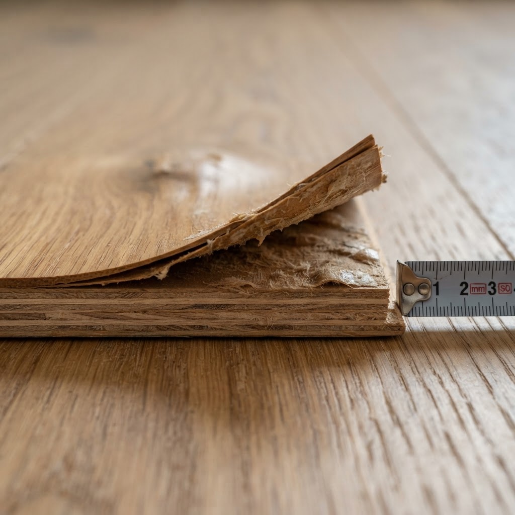 Delamination — Surface layer separates from core
