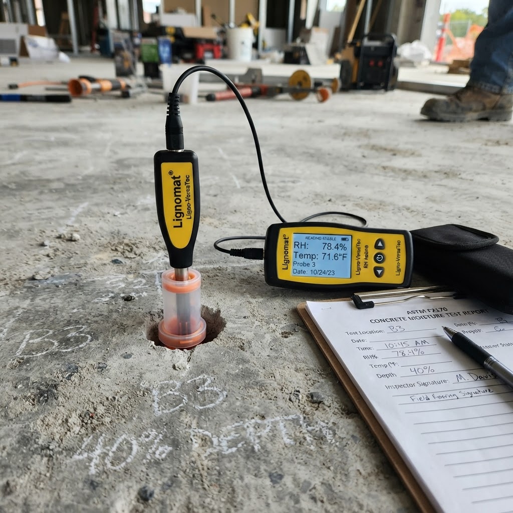 Concrete Slab Moisture & Vapor Emission