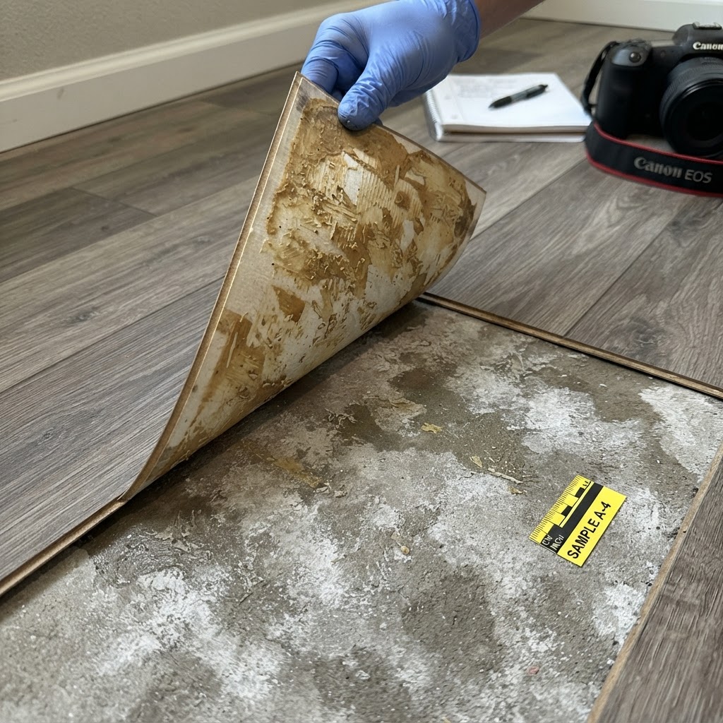 Adhesive Failure — Flooring detaches from subfloor