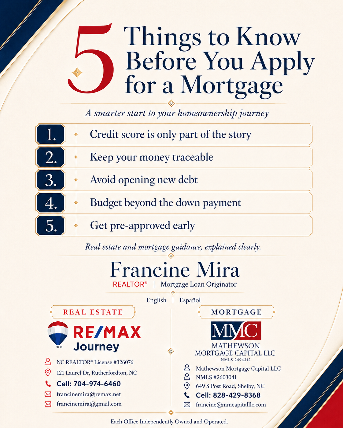 5 Things to Know Before You Apply for a Mortgage