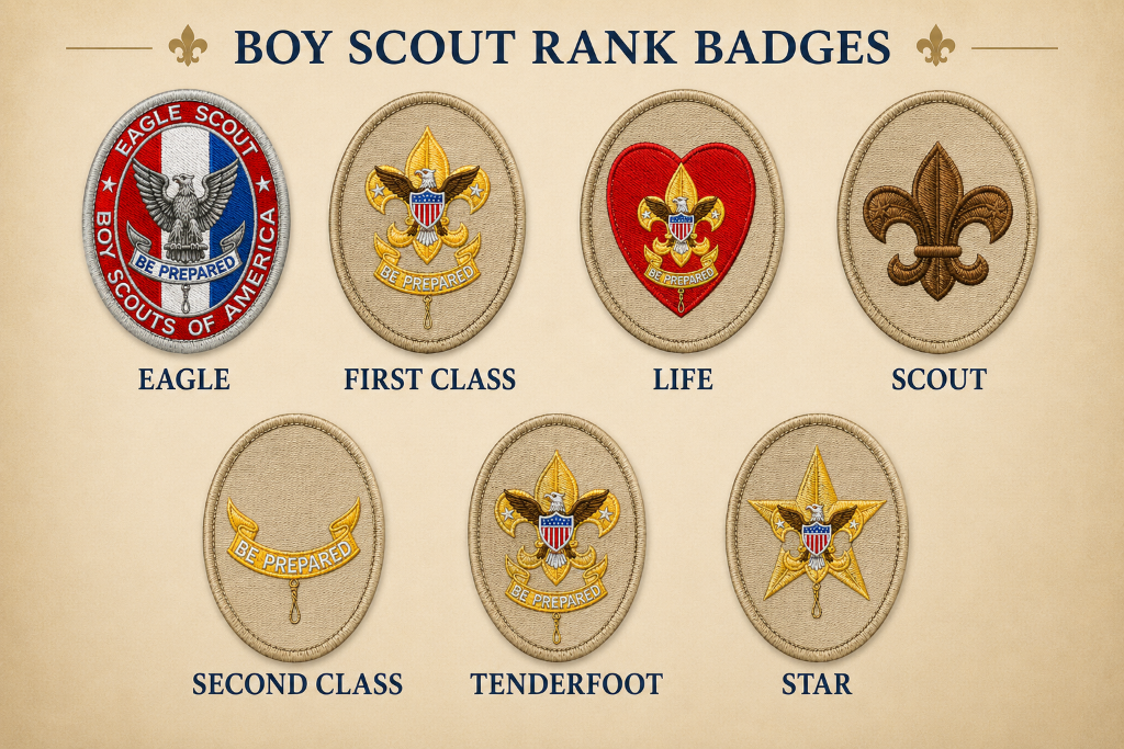 Boy Scout Rank Badges