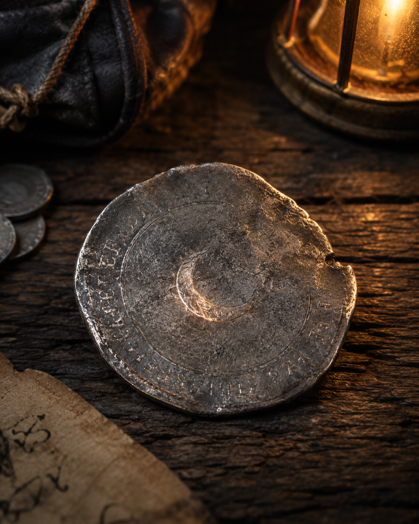 Cracked Moonward Coin