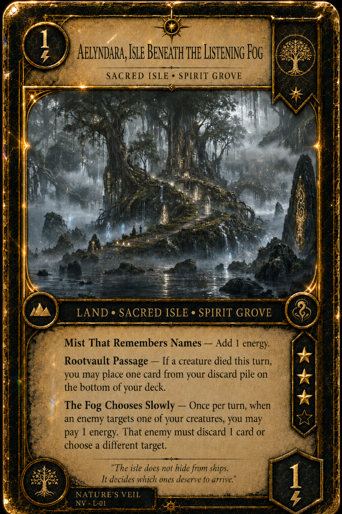 Aelyndara, Isle Beneath the Listening Fog