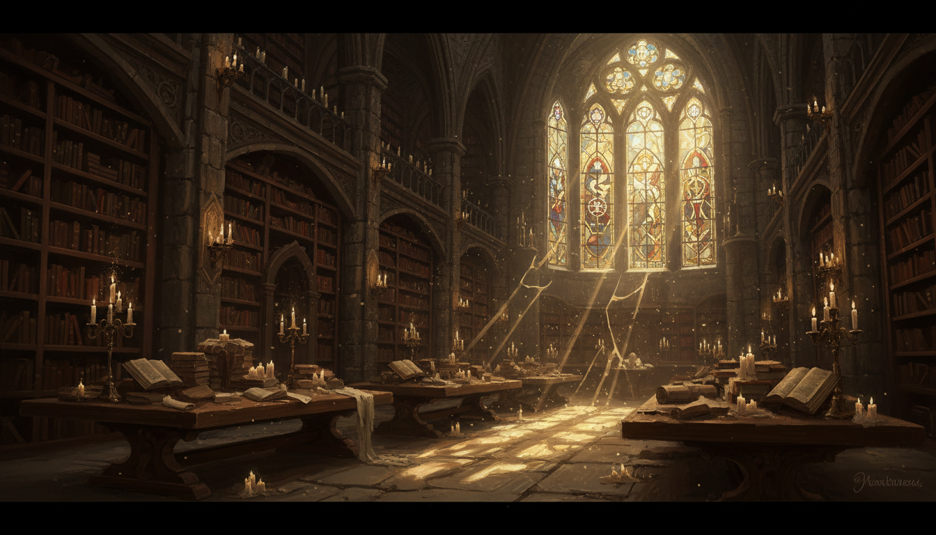 Ancient archive interior