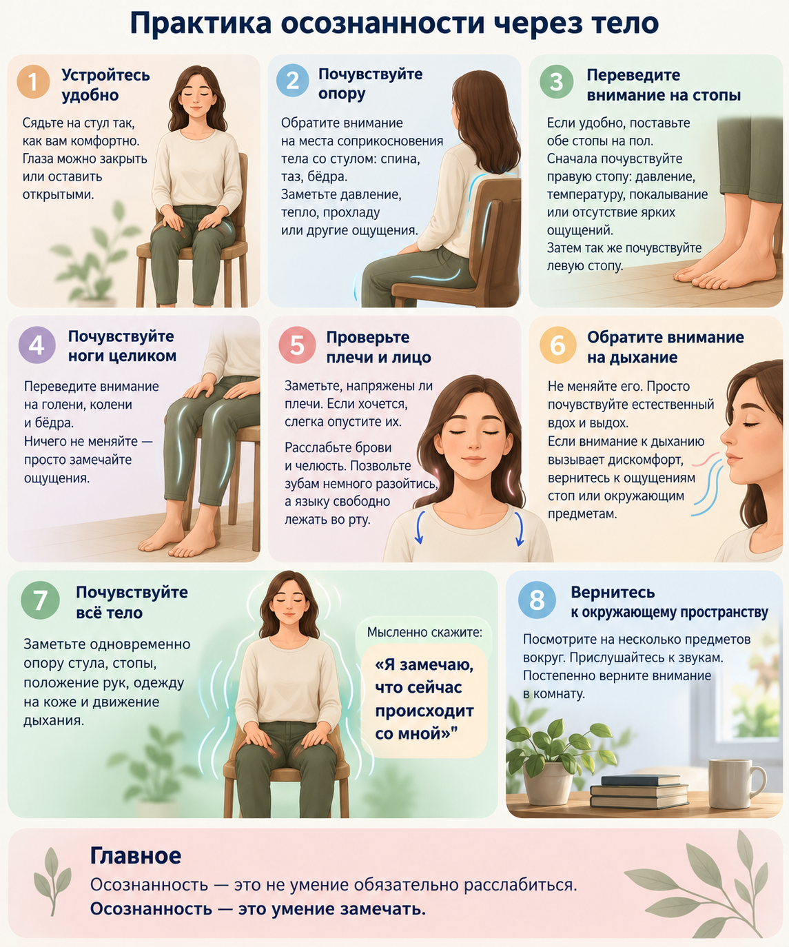 Практика осознанности через тело