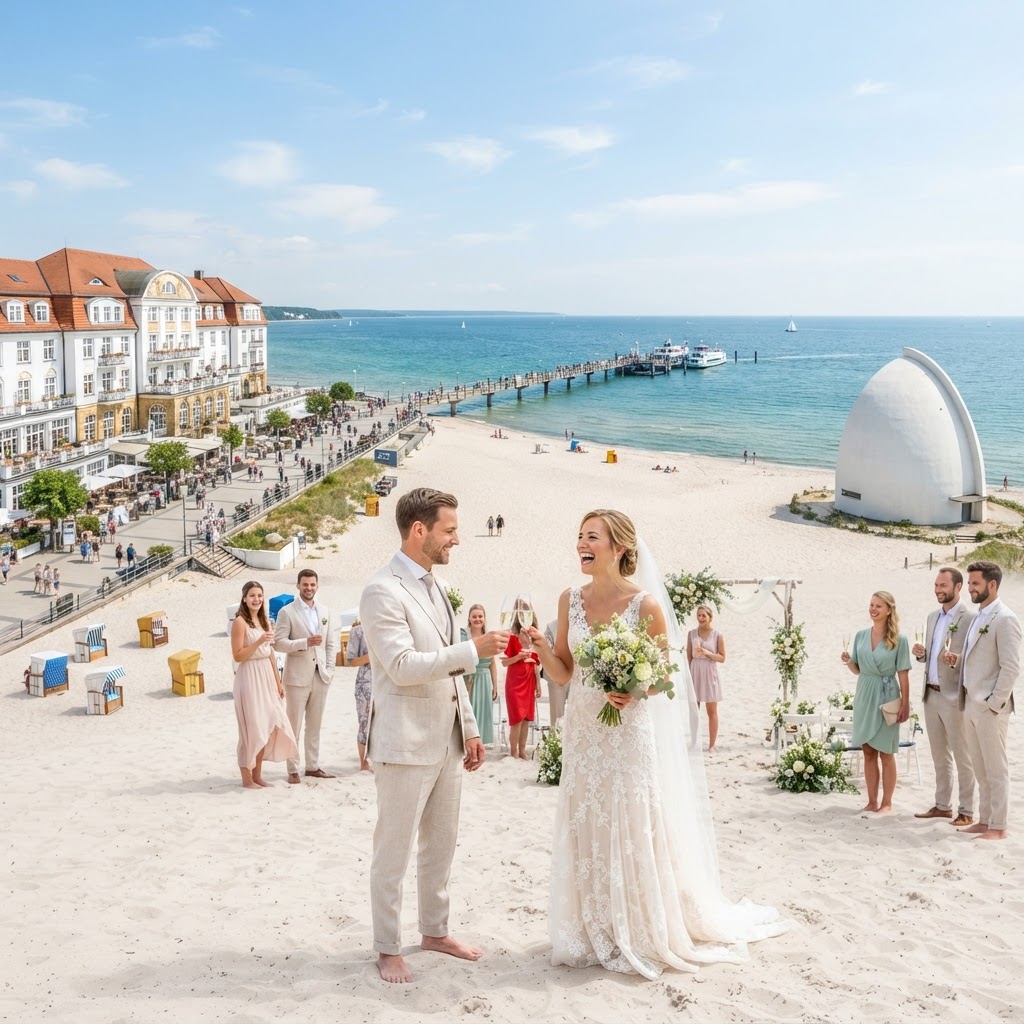 DJ Binz Rügen – Panorama Kurhaus Binz, Seebrücke, Müther Turm & Strandhochzeit am Ostseestrand