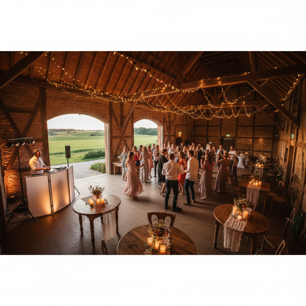 Romantische Hochzeit auf dem Landwert Hof Stahlbrode nahe Stralsund – DJ Fischer Spezial