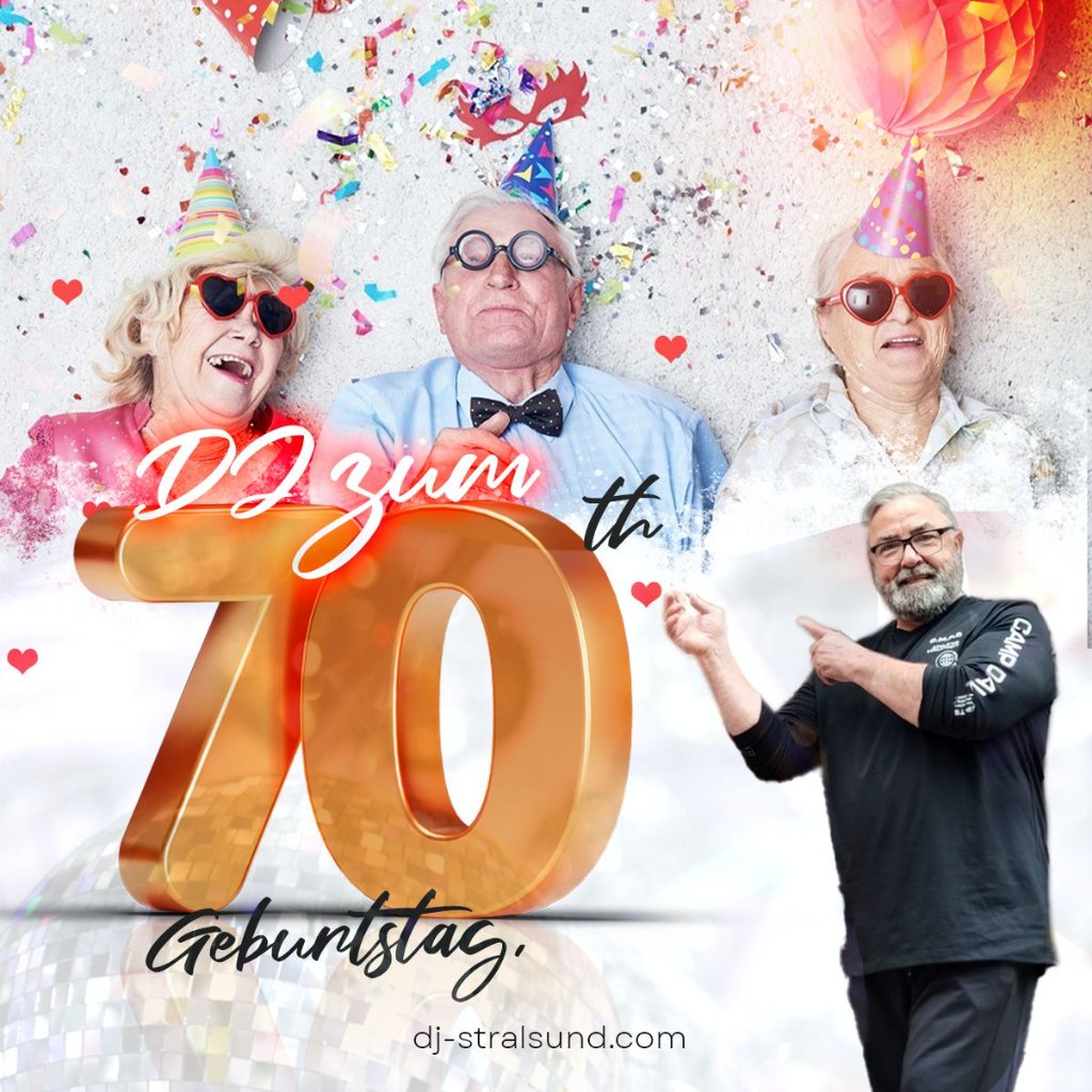 DJ mit Lichtern auf einem Geburtstag in Stralsund