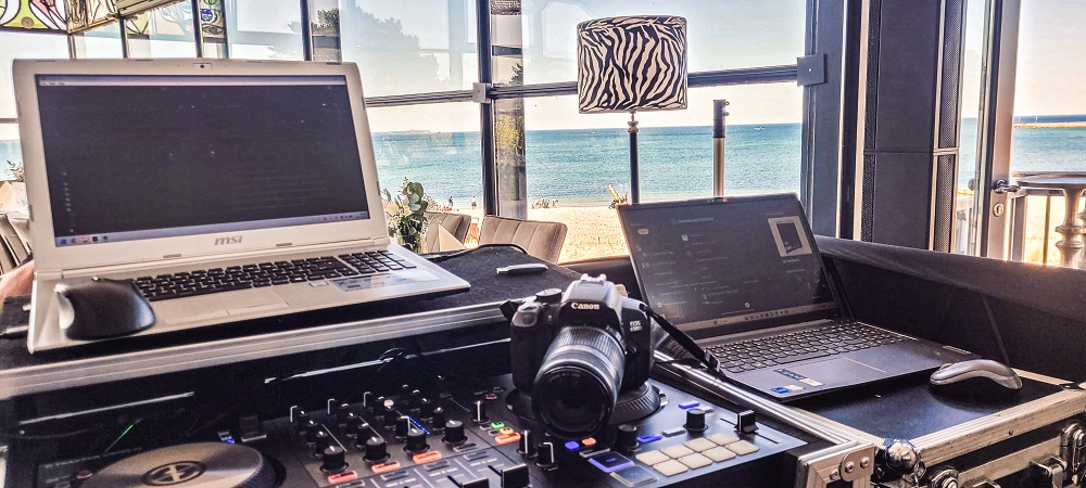 DJ Fischer Spezial Setup im Restaurant Ostseeperle Glowe