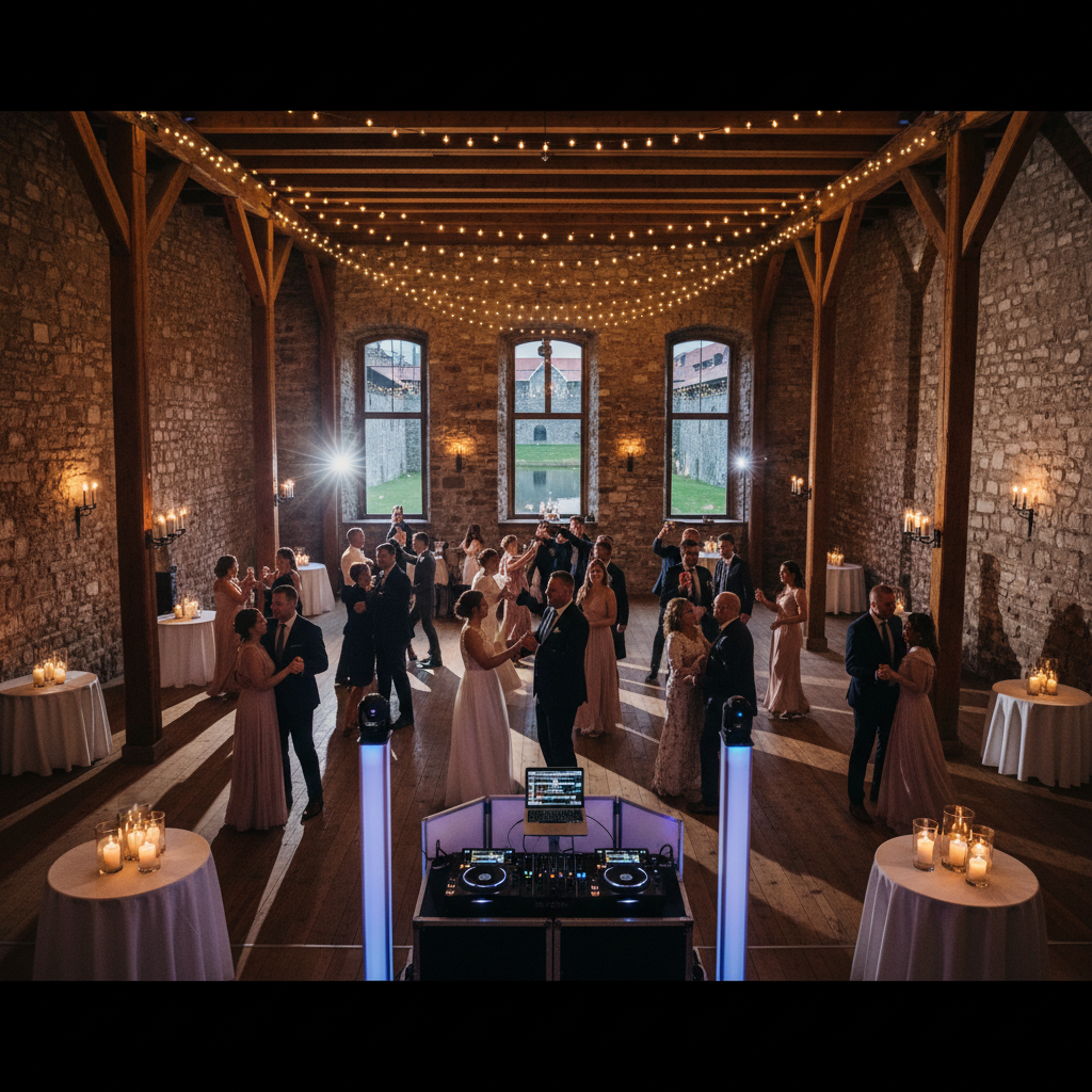 Romantische Hochzeit auf der Wasserburg Turow in Vorpommern-Rügen – DJ Fischer Spezial