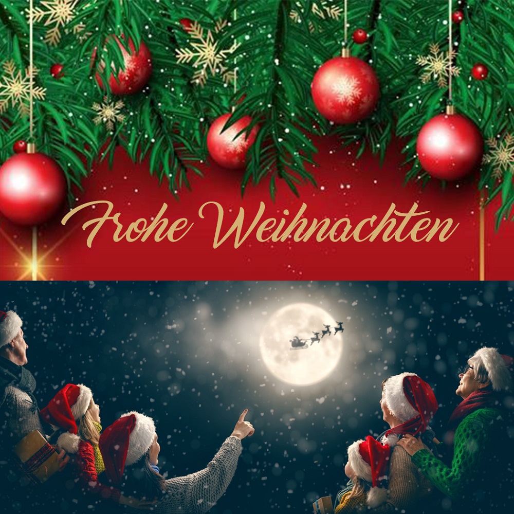 Frohe Weihnachten Dekoration