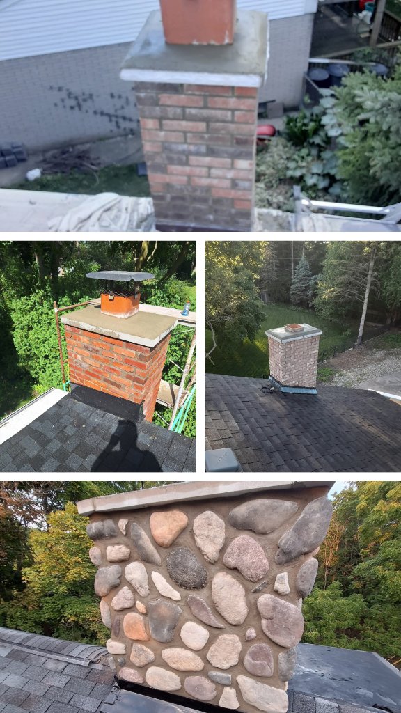CHIMNEY REPAIR — Bricks n Bristles Metro Detroit masonry